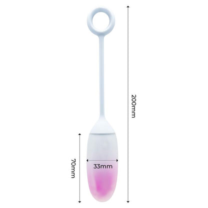 Vibrating Egg with APP Double Layer Silicone Pink Blue
