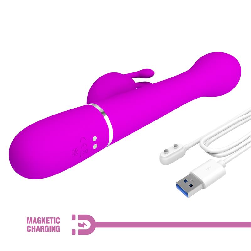 Vibe with Thrusting and Rotating Beads Dejon Pink