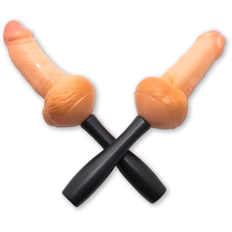 2 Penis Shaped Maracas 25 cm