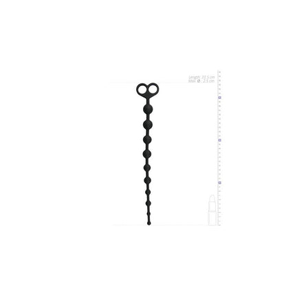 Long Anal Beads Black