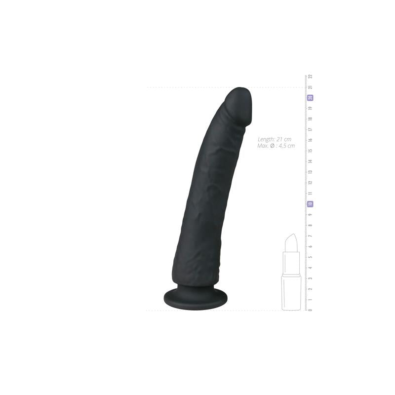 Silicone Dildo Black 21 cm