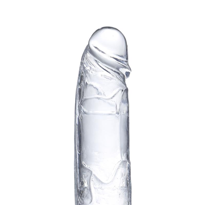 Realistic Dildo with Testicles Crystal Material 18 cm