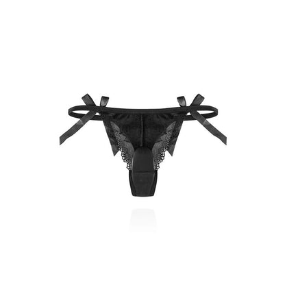 Thong with Stimulator and Remote Control No 3 Black